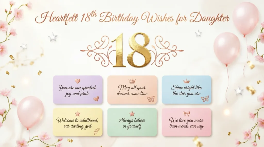 Heartfelt 18th Birthday Wishes for Daughter