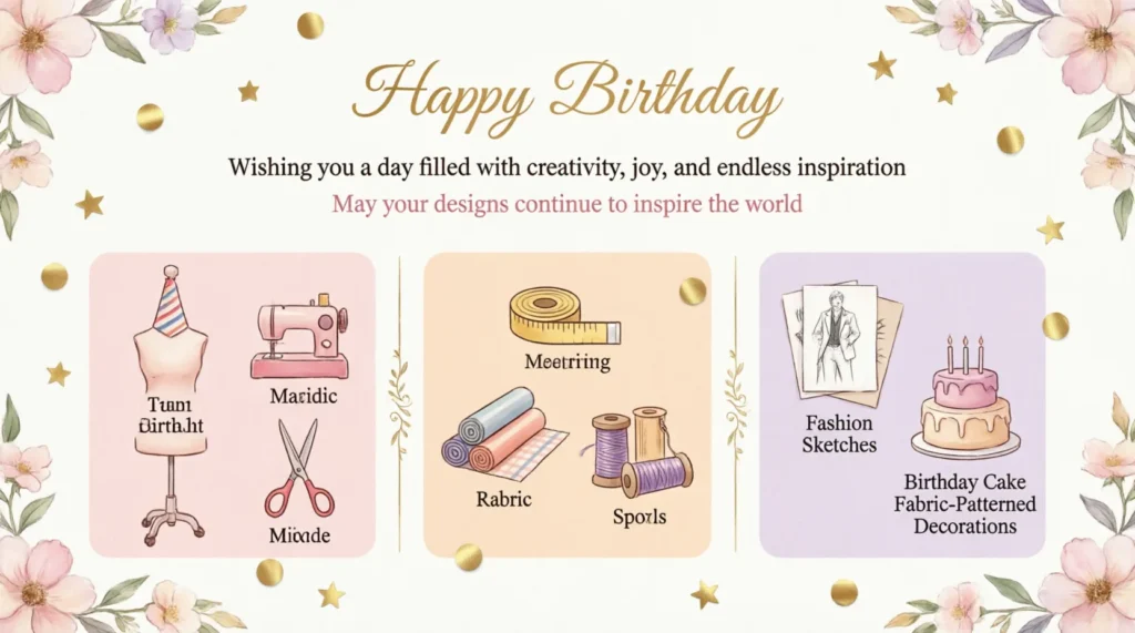 Heartfelt Birthday Wishes for a fashion designer