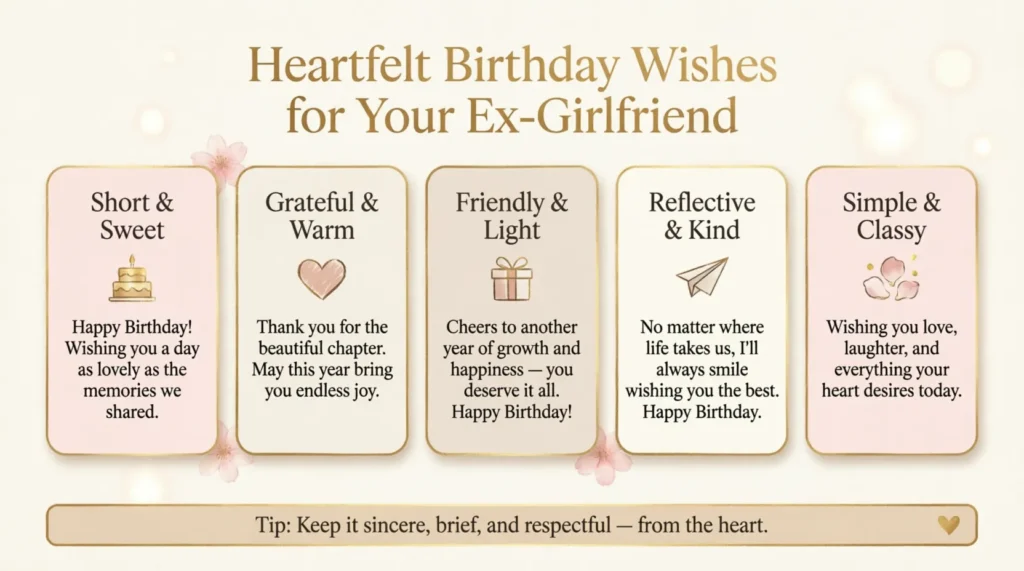 Heartfelt Birthday Wishes for Ex Girlfriend