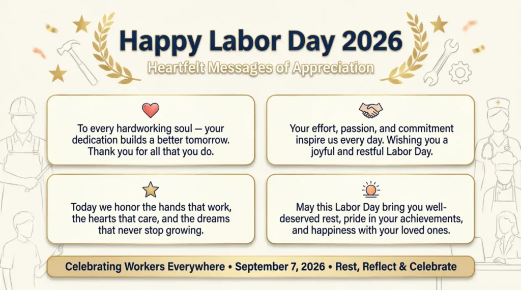 Heartfelt Happy Labor Day Messages 2026