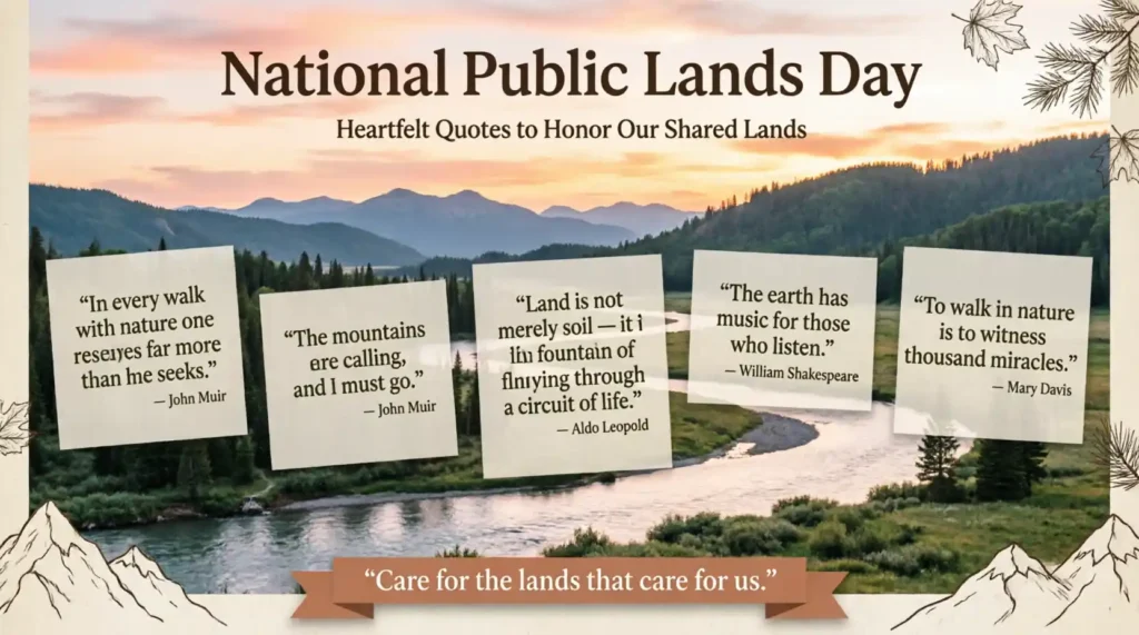 Heartfelt National Public Lands Day Quotes