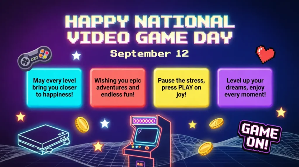 Heartfelt National Video Game Day Wishes