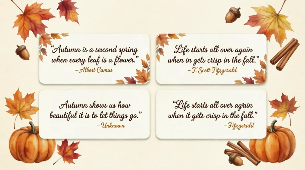  Inspirational Fall Welcome Quotes