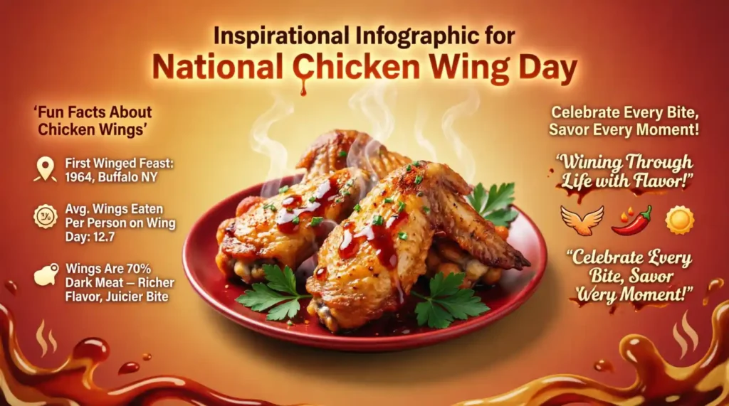 Inspirational National Chicken Wing Day Wishes