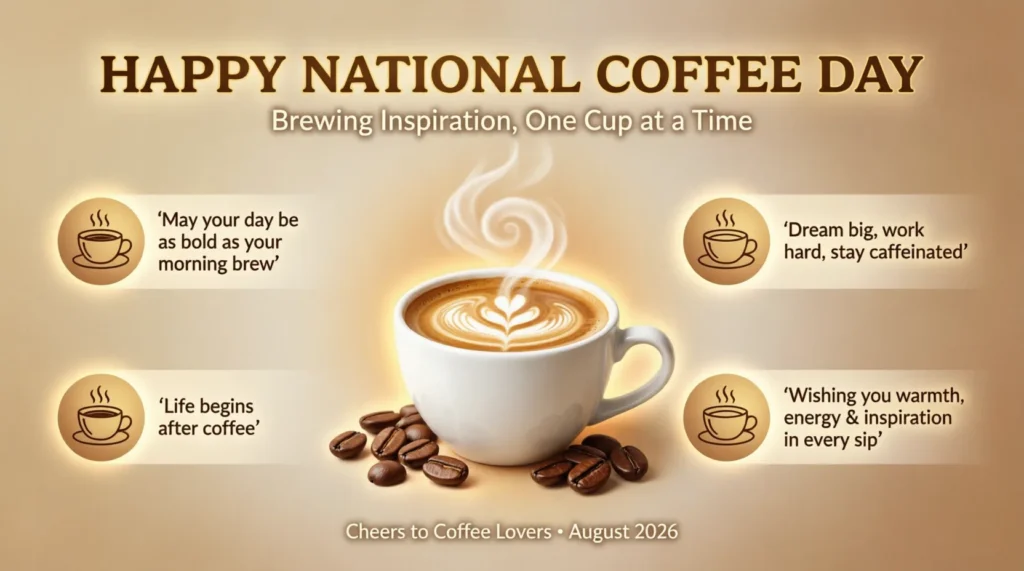 Inspirational National Coffee Day Wishes