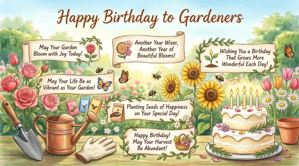 Unique Birthday Wishes for Gardeners