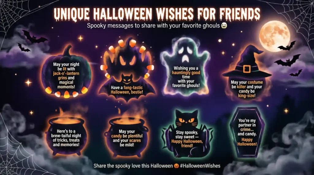 Unique Halloween Wishes for Friends