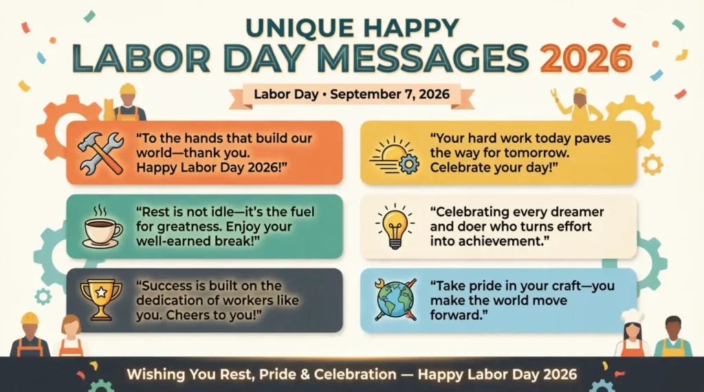 Unique Happy Labor Day Messages 2026
