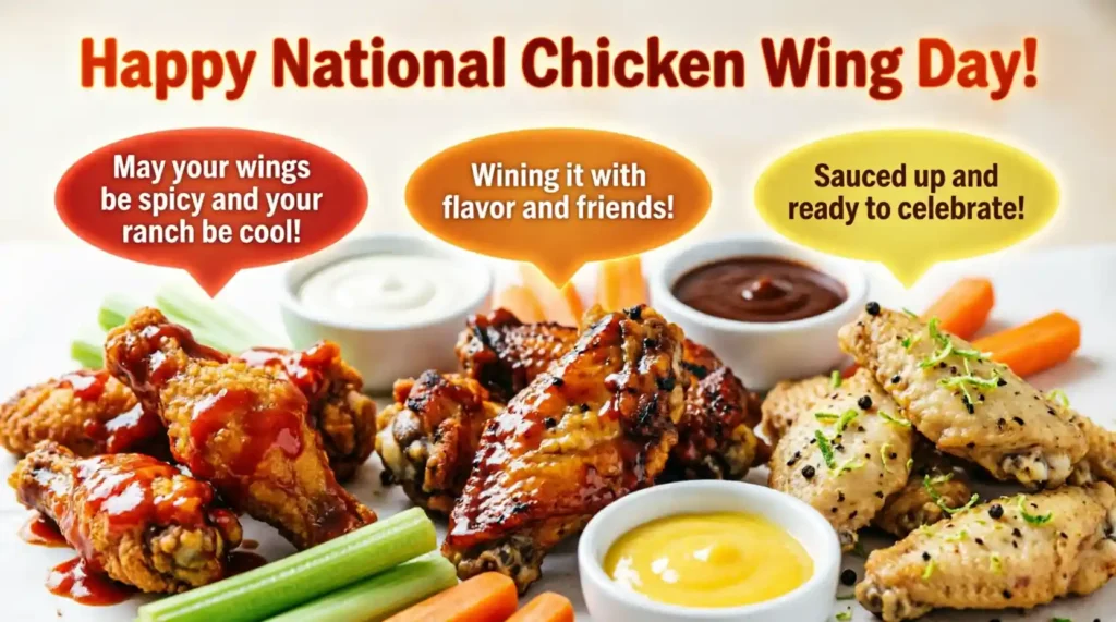 Unique National Chicken Wing Day Wishes