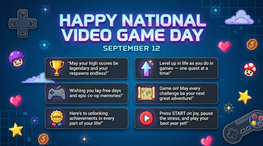 Unique National Video Game Day Wishes