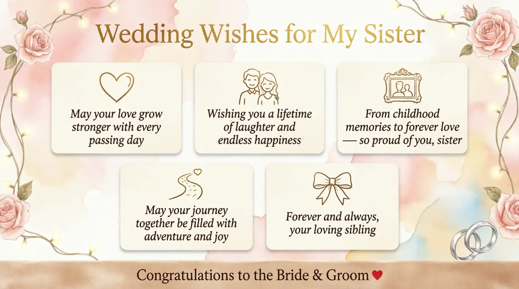 wedding wishes for sister